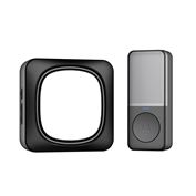 Solight bezdrôtový zvonček a nočné svetielko, do zásuvky, 150m, čierny, learning code