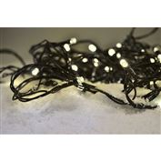 Solight LED vonkajšia vánočná reťaz, 100 LED, 10m, prívod 3m, 8 funkcií, časovač, IP44, teplá biela