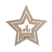 Solight LED nástenná dekorácia vianočná hviezda, 24x LED, 2x AA