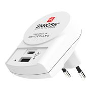 SKROSS USB A+C nabíjací adaptér EU, 27W, typ C