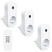 Solight diaľkovo ovládané zásuvky set 3 + 1, 3 zásuvky, 1 ovládač