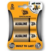 JCB SUPER alkalická batéria LR20, blister 2 ks
