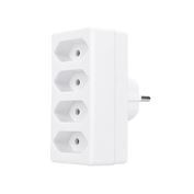 Solight rozbočka, 4x 2,5A, biela