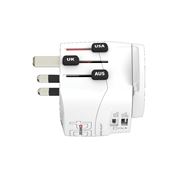 SKROSS cestovný adaptér PRO Light USB AC45PD - World, UK+USA+AUS/CN, univerzálny, uzemnený, USB A+C 45W