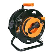 Solight predlžovací prívod na bubne, 1 zásuvka, vonkajší, 25m gumový kábel, 3x 1,5mm2, IP44