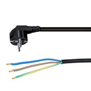 Solight flexo šnúra, 3x 1mm2, čierna, 2m