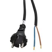 Solight flexo šnúra, 10m, 2 x 1.5mm2, gumová H05RR-F2, čierna