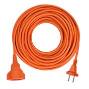 Solight 1z pohyblivý prívod - spojka, 10m, 2 x 1,5mm2, oranžová