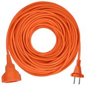 Solight 1z pohyblivý prívod - spojka, 25m, 2 x 1,5mm2, oranžová