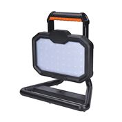 Solight LED reflektor, 20W, prenosný, nabijací, 2000lm, oranžovo-čierny