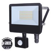 Solight LED reflektor so senzorom TOP, 30W, max. 3900lm, 3CCT, voliteľný výkon 100/66%, IP65, rýchlospojka