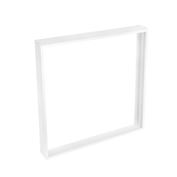 Solight hliníkový biely rám pre inštaláciu LED panelov s rozmerom 595x595mm na stropy a steny, výška 68mm, bezskrutkový