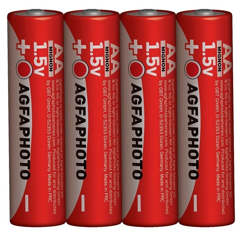 AgfaPhoto zinková batéria R06/AA, shrink 4ks 