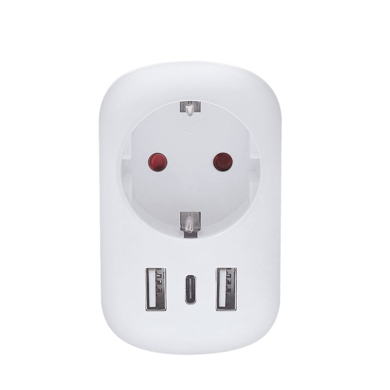 Solight cestovný adaptér s USB do Veľkej Británie, typ G