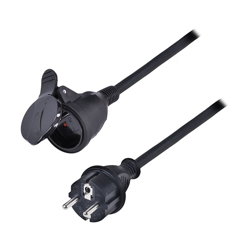 Solight predlžovací prívod 15m, 1 zásuvka IP44, 3 x 2.5mm2, kábel guma-neoprén H07RN-F