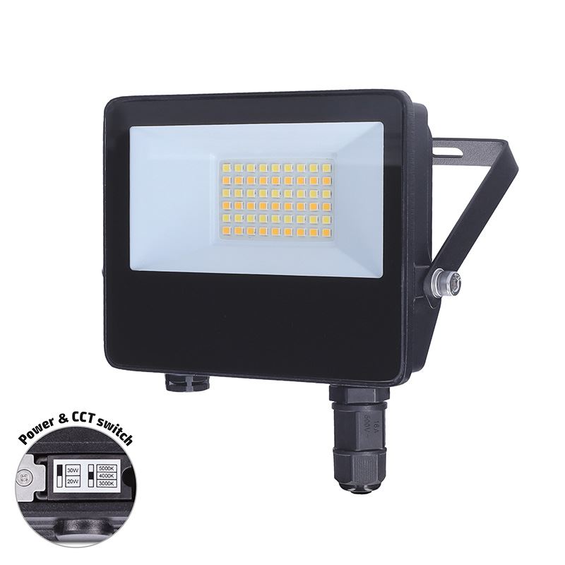 Solight LED reflektor TOP, 20W, max. 2600lm, 3CCT, voliteľný výkon 100/50%, IP65, rýchlokonektor