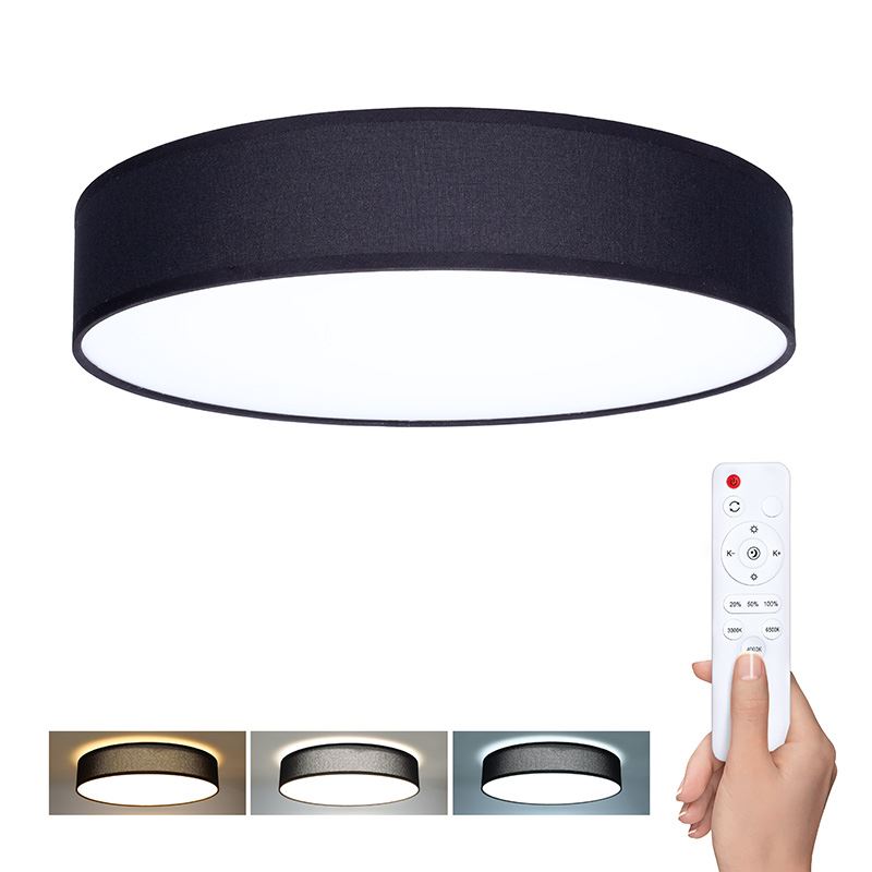 Solight LED osvetlenie s diaľkovým ovládaním Penley, 48W, 3360lm, 47cm, zmena chromatickosti, stmievateľná